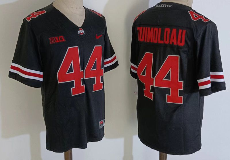 Men Ohio State Buckeyes #44 Tuimoloau Black Nike 2025 NCAA Jersey->ncaa teams->NCAA Jersey